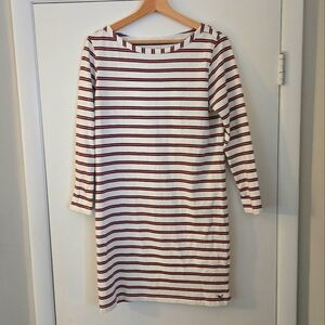 Vineyard Vines 100% Cotton Boatneck Stripe Dress Size Medium
